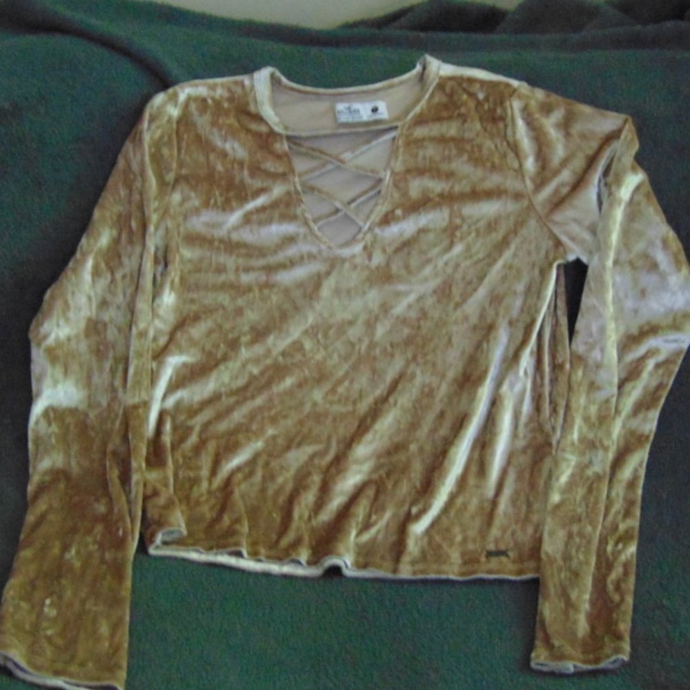 Hollister Velour Top
